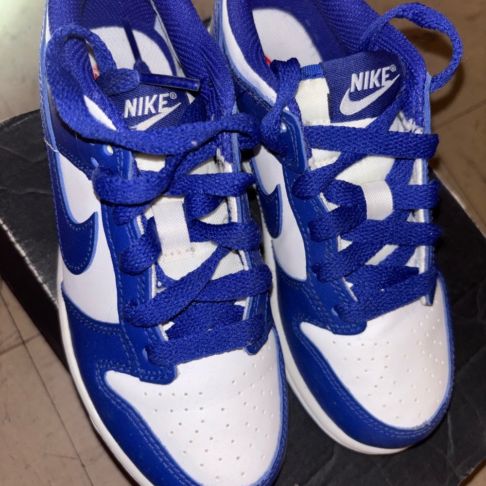 Nike Blue and White Sneakers with Classic Design